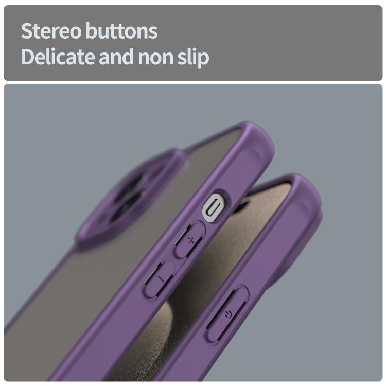 For iPhone 14 Fan Dun Series TPU Hybrid PC Frosted Phone Case