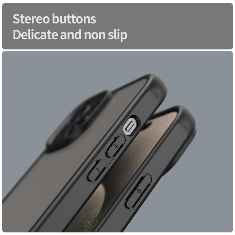 For iPhone 13 Pro Max Fan Dun Series TPU Hybrid PC Frosted Phone Case