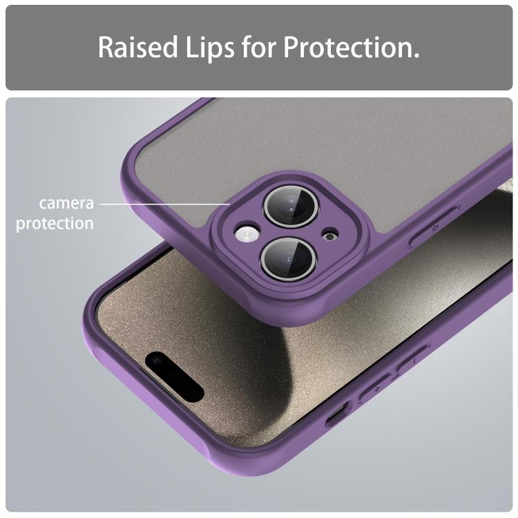 For iPhone 13 Fan Dun Series TPU Hybrid PC Frosted Phone Case