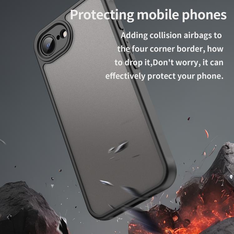 For iPhone 17e / 16e Fan Dun Series TPU Hybrid PC Frosted Phone Case