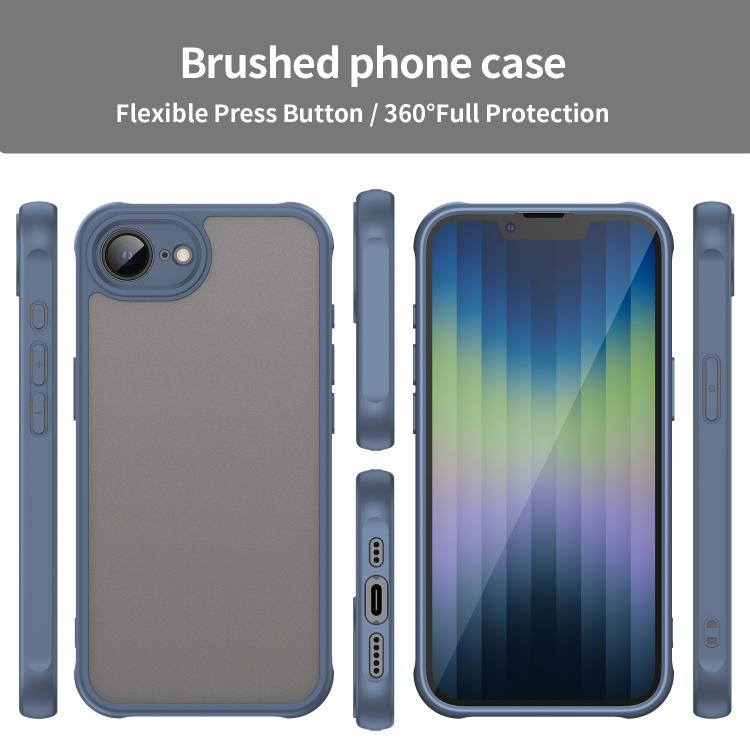 For iPhone 17e / 16e Fan Dun Series TPU Hybrid PC Frosted Phone Case