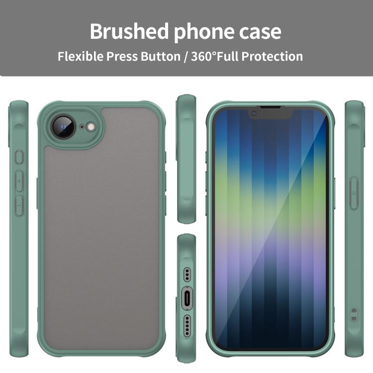 For iPhone 17e / 16e Fan Dun Series TPU Hybrid PC Frosted Phone Case