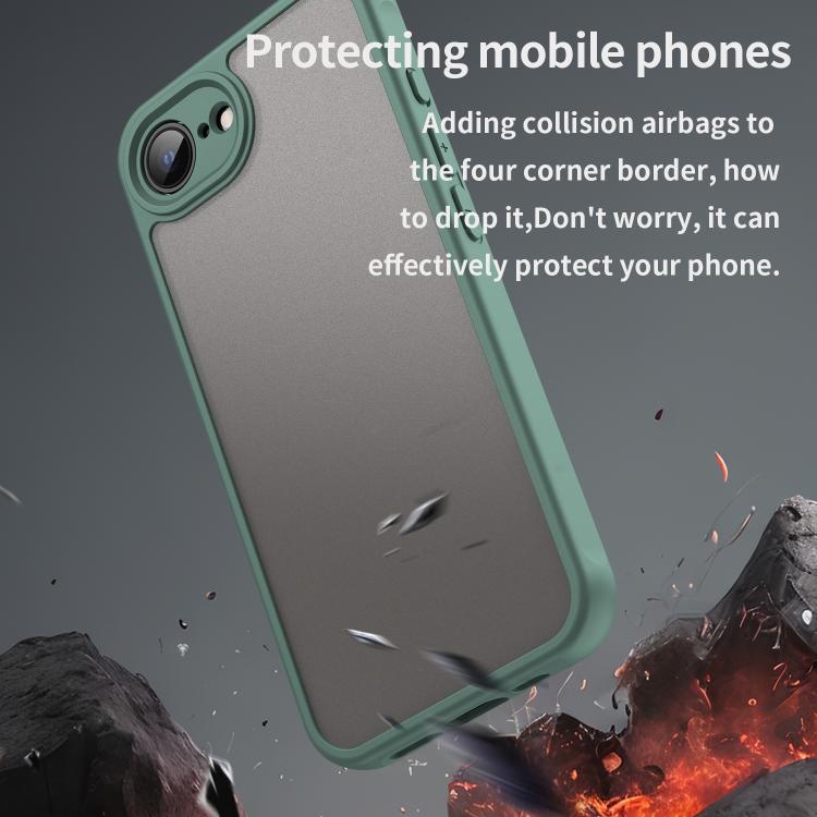 For iPhone 17e / 16e Fan Dun Series TPU Hybrid PC Frosted Phone Case