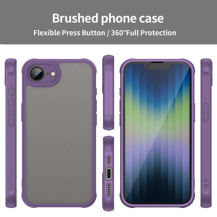 For iPhone 17e / 16e Fan Dun Series TPU Hybrid PC Frosted Phone Case