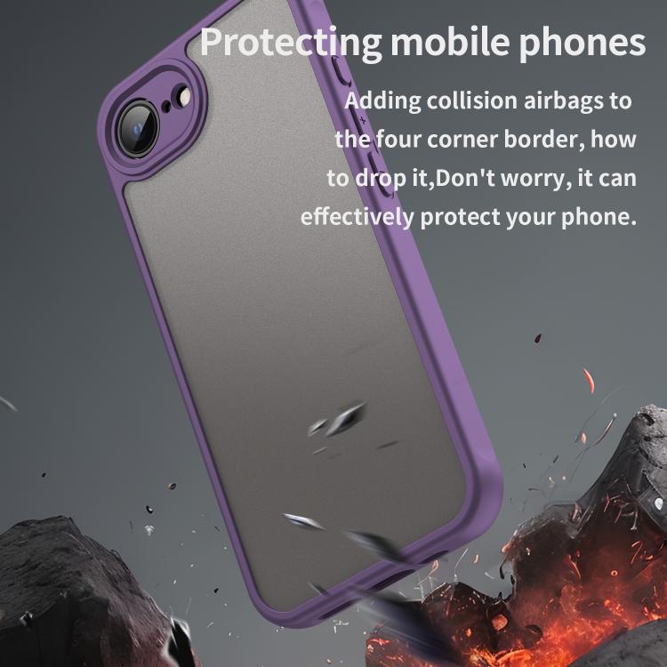 For iPhone 17e / 16e Fan Dun Series TPU Hybrid PC Frosted Phone Case