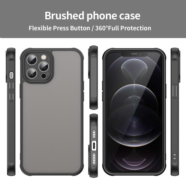 For iPhone 12 Pro Max Fan Dun Series TPU Hybrid PC Frosted Phone Case