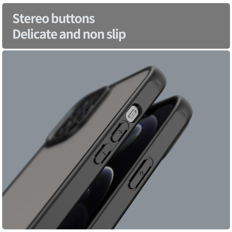 For iPhone 12 Pro Max Fan Dun Series TPU Hybrid PC Frosted Phone Case