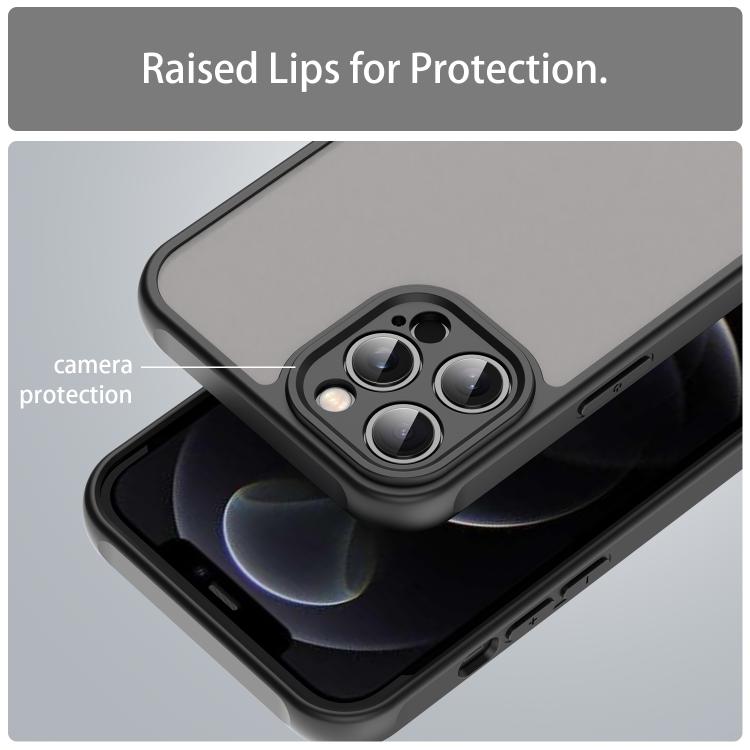 For iPhone 12 Pro Max Fan Dun Series TPU Hybrid PC Frosted Phone Case