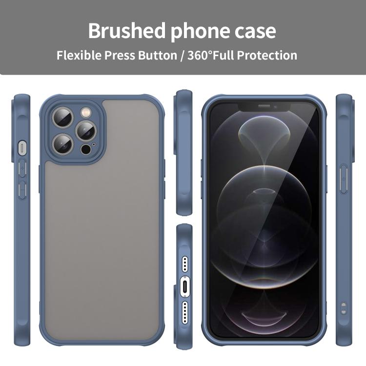 For iPhone 12 Pro Max Fan Dun Series TPU Hybrid PC Frosted Phone Case
