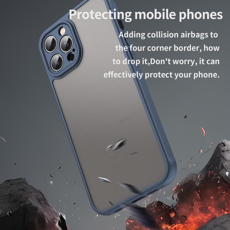 For iPhone 12 Pro Max Fan Dun Series TPU Hybrid PC Frosted Phone Case