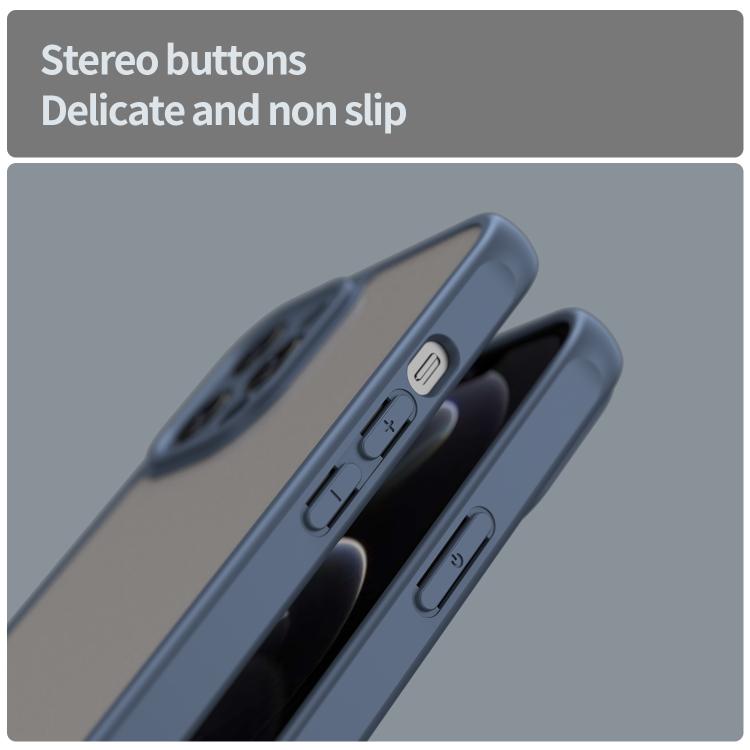 For iPhone 12 Pro Max Fan Dun Series TPU Hybrid PC Frosted Phone Case