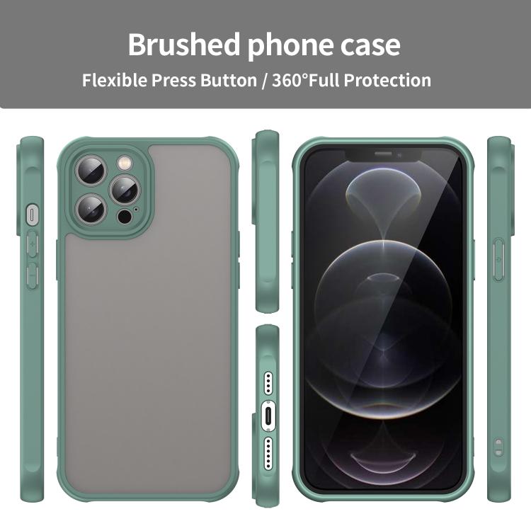 For iPhone 12 Pro Max Fan Dun Series TPU Hybrid PC Frosted Phone Case
