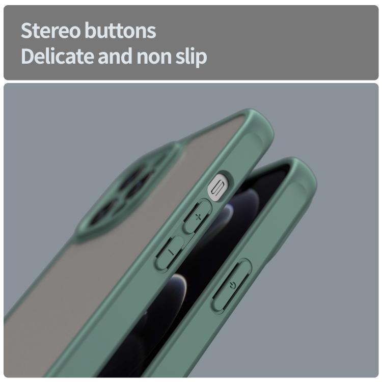 For iPhone 12 Pro Max Fan Dun Series TPU Hybrid PC Frosted Phone Case