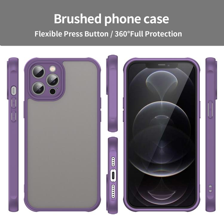 For iPhone 12 Pro Max Fan Dun Series TPU Hybrid PC Frosted Phone Case
