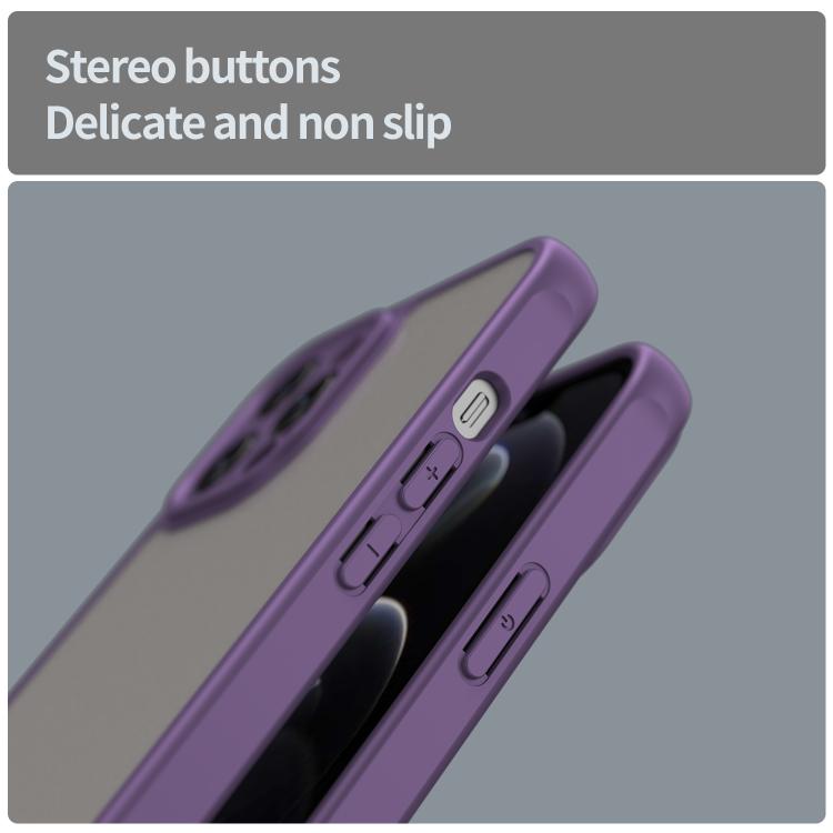 For iPhone 12 Pro Max Fan Dun Series TPU Hybrid PC Frosted Phone Case