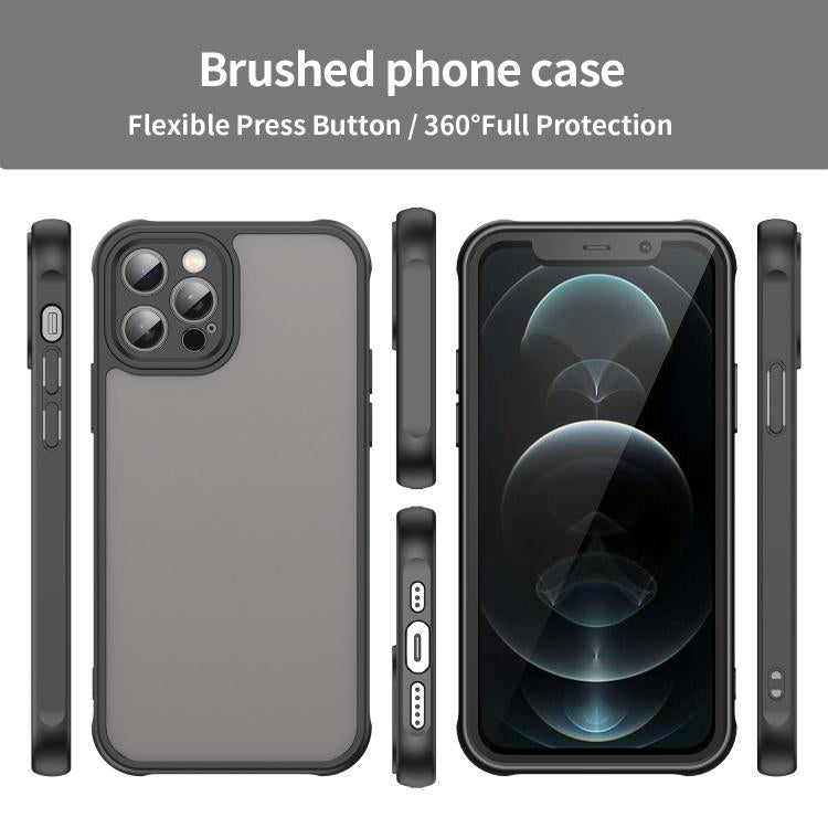 For iPhone 12 Pro Fan Dun Series TPU Hybrid PC Frosted Phone Case