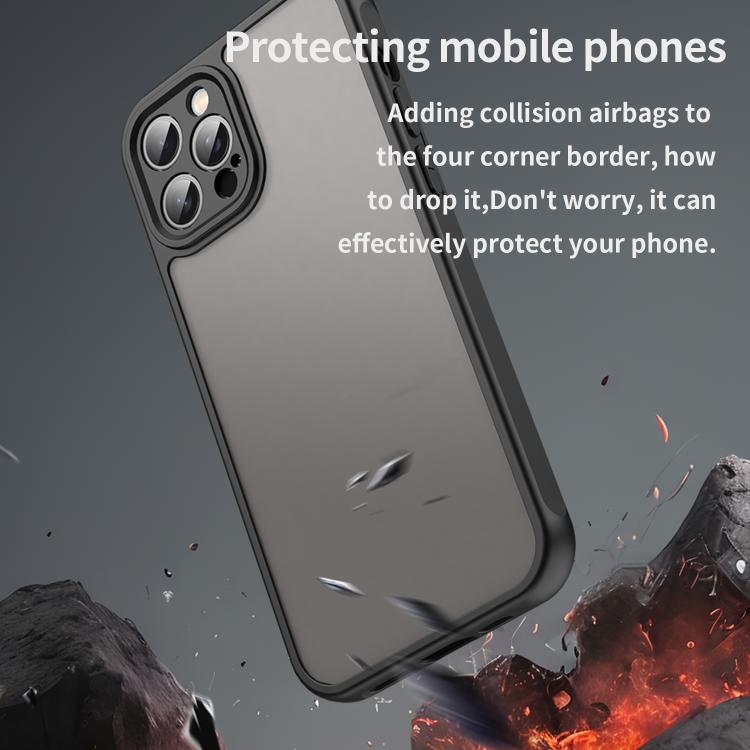 For iPhone 12 Pro Fan Dun Series TPU Hybrid PC Frosted Phone Case