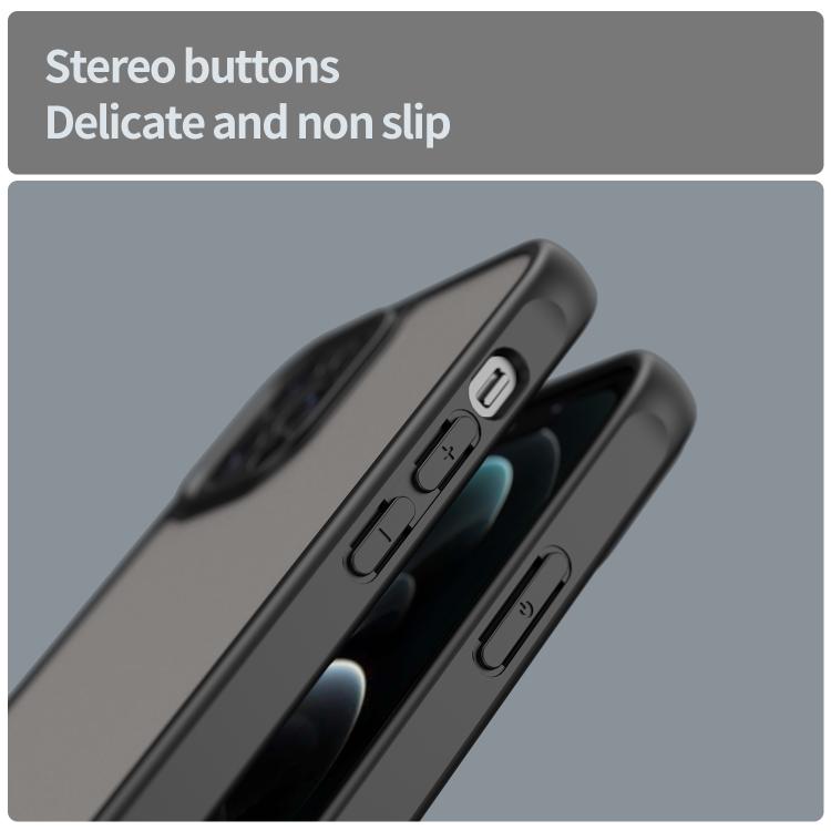 For iPhone 12 Pro Fan Dun Series TPU Hybrid PC Frosted Phone Case