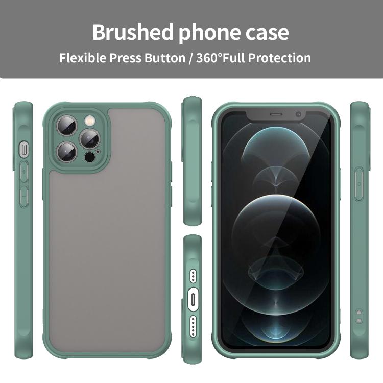 For iPhone 12 Pro Fan Dun Series TPU Hybrid PC Frosted Phone Case