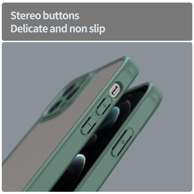 For iPhone 12 Pro Fan Dun Series TPU Hybrid PC Frosted Phone Case