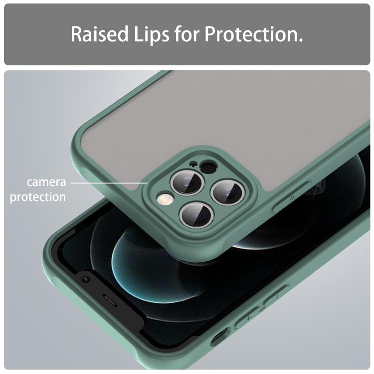 For iPhone 12 Pro Fan Dun Series TPU Hybrid PC Frosted Phone Case