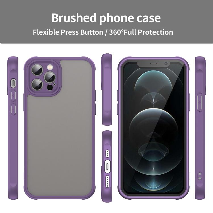 For iPhone 12 Pro Fan Dun Series TPU Hybrid PC Frosted Phone Case