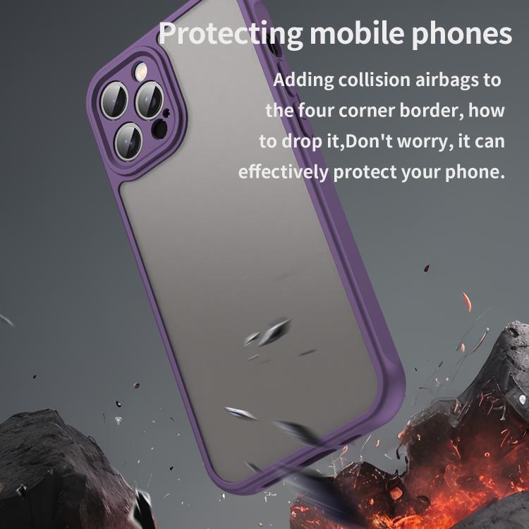 For iPhone 12 Pro Fan Dun Series TPU Hybrid PC Frosted Phone Case
