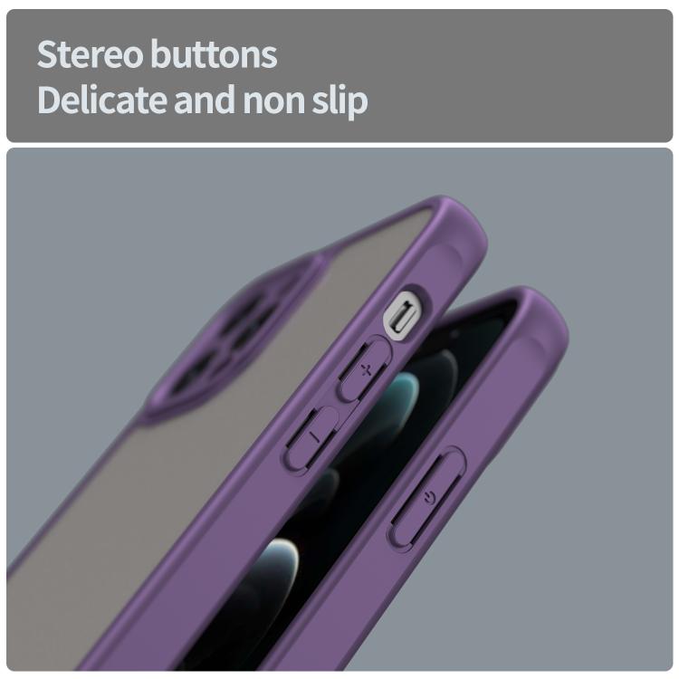 For iPhone 12 Pro Fan Dun Series TPU Hybrid PC Frosted Phone Case