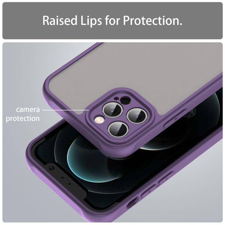 For iPhone 12 Pro Fan Dun Series TPU Hybrid PC Frosted Phone Case