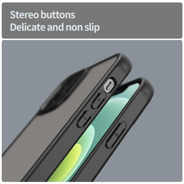 For iPhone 12 Fan Dun Series TPU Hybrid PC Frosted Phone Case