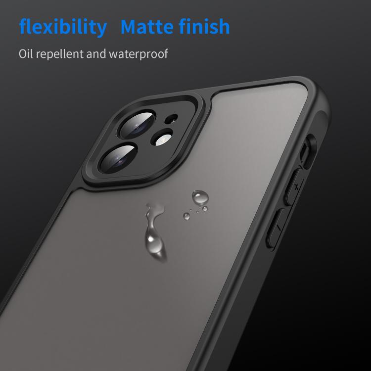 For iPhone 12 Fan Dun Series TPU Hybrid PC Frosted Phone Case