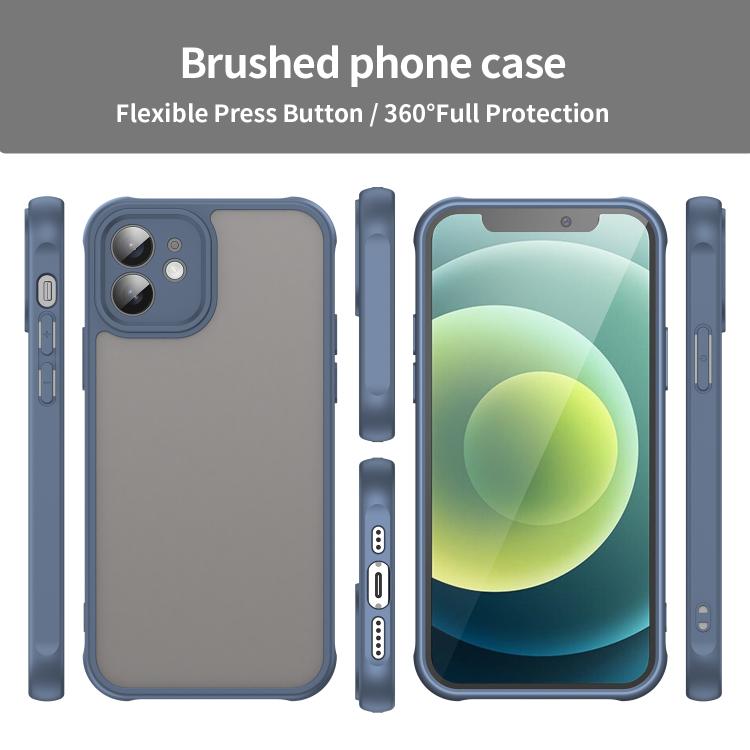 For iPhone 12 Fan Dun Series TPU Hybrid PC Frosted Phone Case
