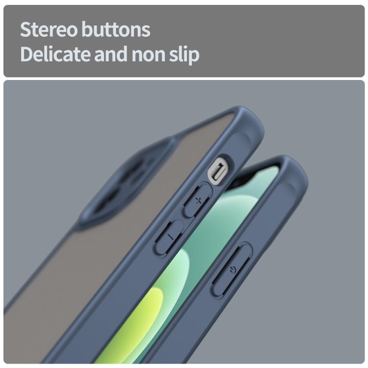 For iPhone 12 Fan Dun Series TPU Hybrid PC Frosted Phone Case