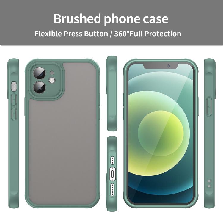 For iPhone 12 Fan Dun Series TPU Hybrid PC Frosted Phone Case