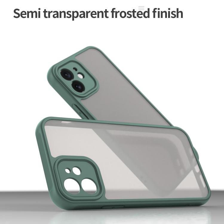 For iPhone 12 Fan Dun Series TPU Hybrid PC Frosted Phone Case