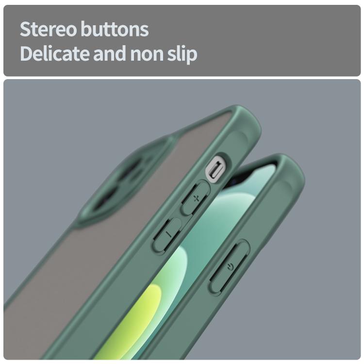 For iPhone 12 Fan Dun Series TPU Hybrid PC Frosted Phone Case