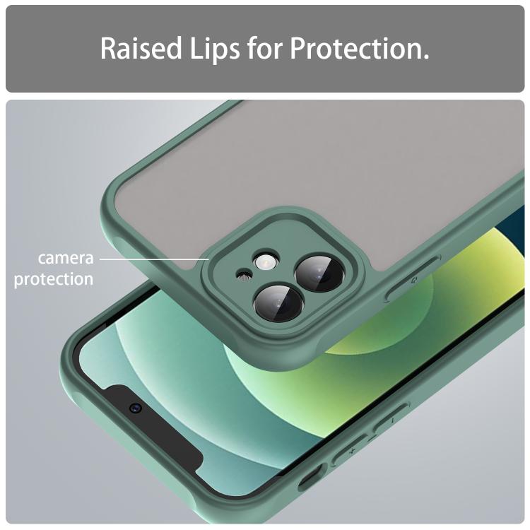 For iPhone 12 Fan Dun Series TPU Hybrid PC Frosted Phone Case
