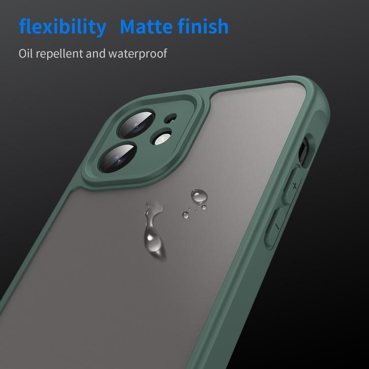 For iPhone 12 Fan Dun Series TPU Hybrid PC Frosted Phone Case