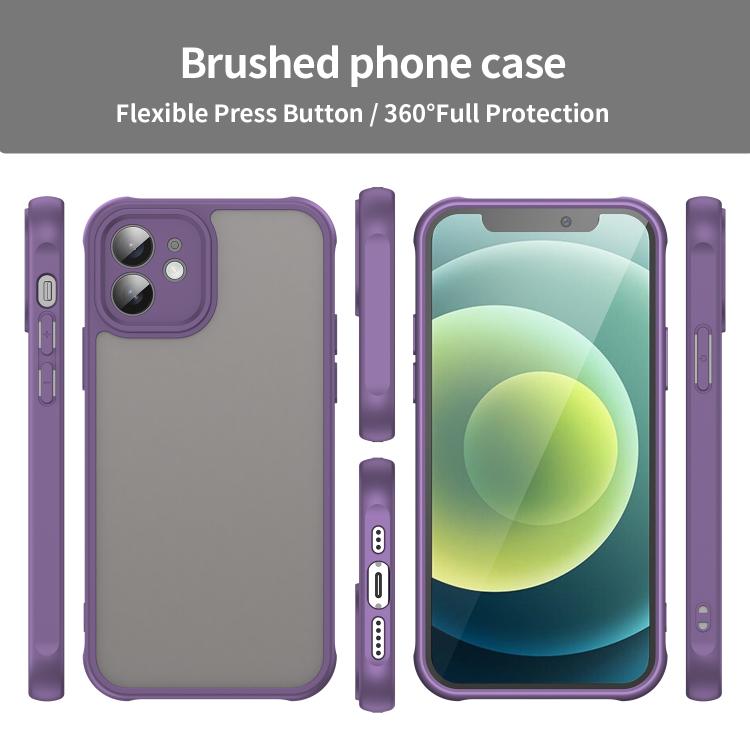 For iPhone 12 Fan Dun Series TPU Hybrid PC Frosted Phone Case