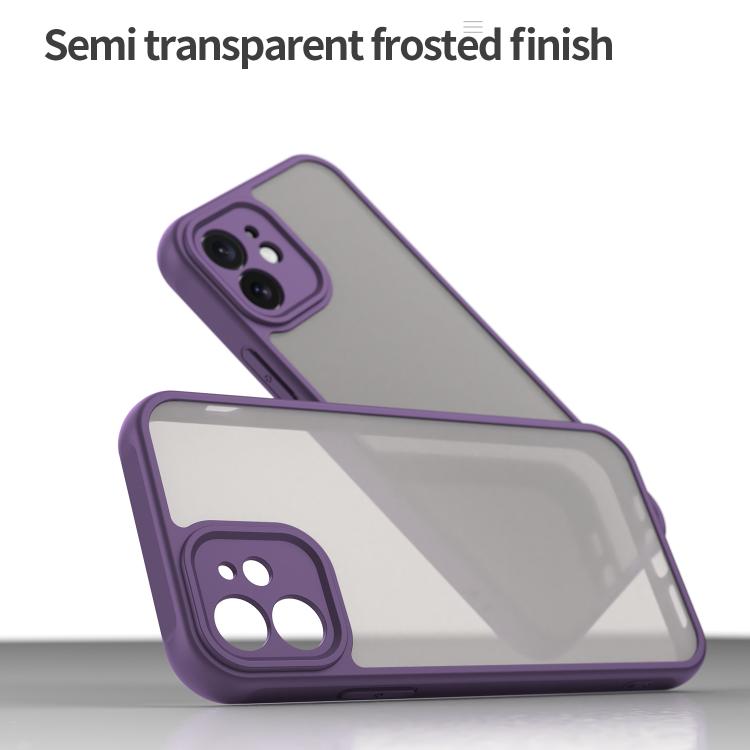 For iPhone 12 Fan Dun Series TPU Hybrid PC Frosted Phone Case