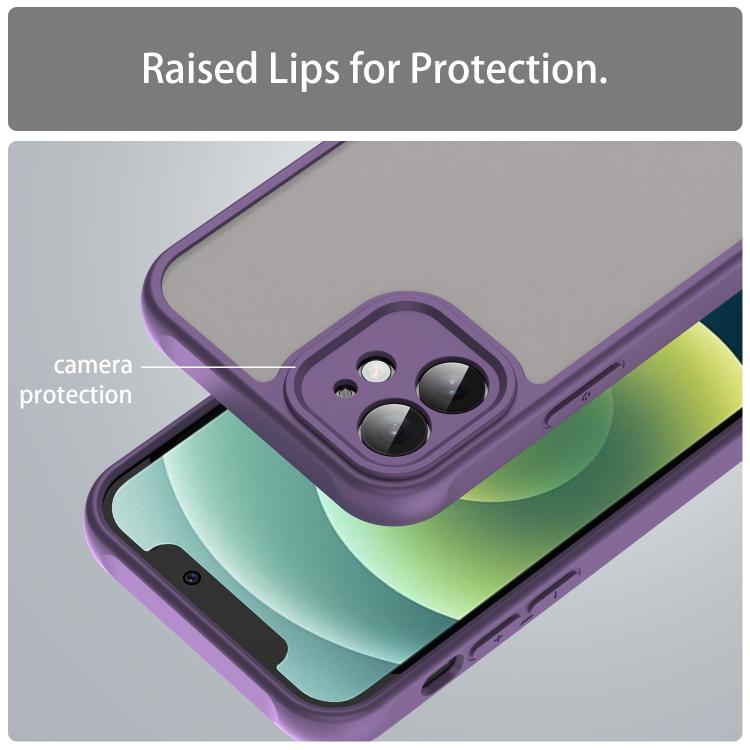 For iPhone 12 Fan Dun Series TPU Hybrid PC Frosted Phone Case