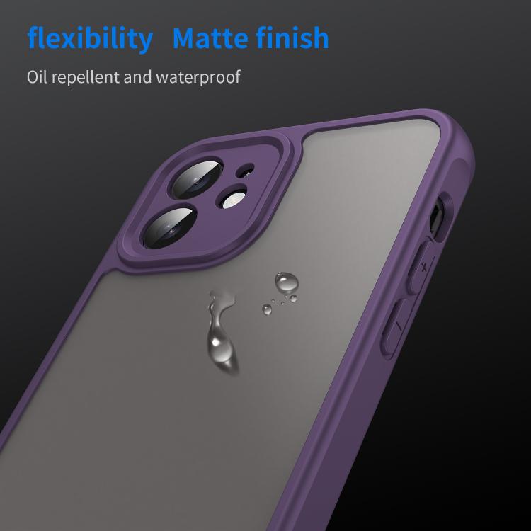 For iPhone 12 Fan Dun Series TPU Hybrid PC Frosted Phone Case