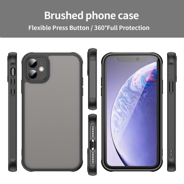 For iPhone 11 Fan Dun Series TPU Hybrid PC Frosted Phone Case