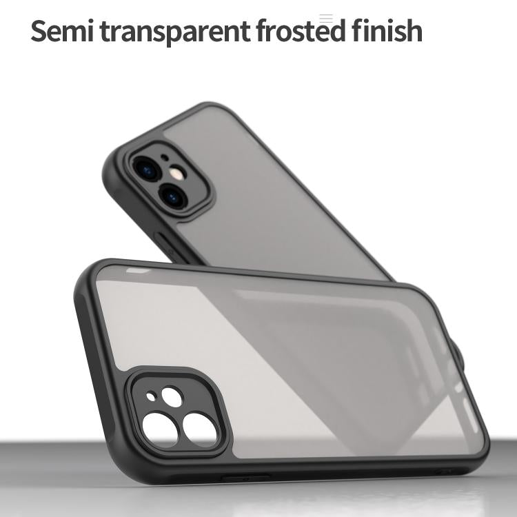 For iPhone 11 Fan Dun Series TPU Hybrid PC Frosted Phone Case