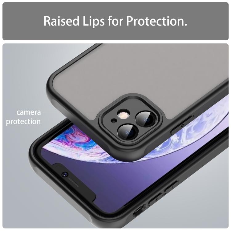 For iPhone 11 Fan Dun Series TPU Hybrid PC Frosted Phone Case