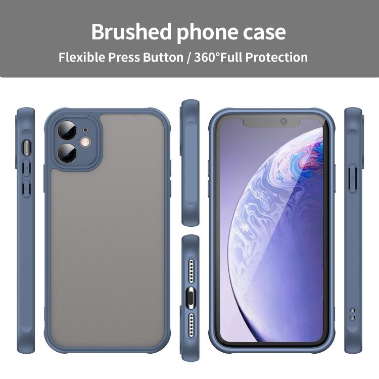 For iPhone 11 Fan Dun Series TPU Hybrid PC Frosted Phone Case