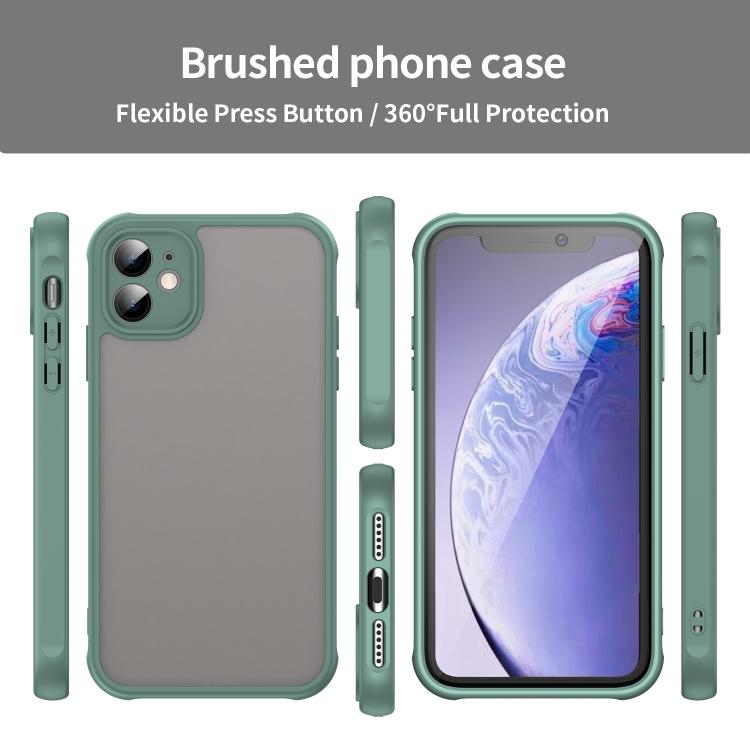 For iPhone 11 Fan Dun Series TPU Hybrid PC Frosted Phone Case