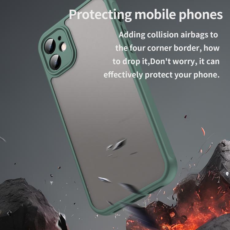 For iPhone 11 Fan Dun Series TPU Hybrid PC Frosted Phone Case