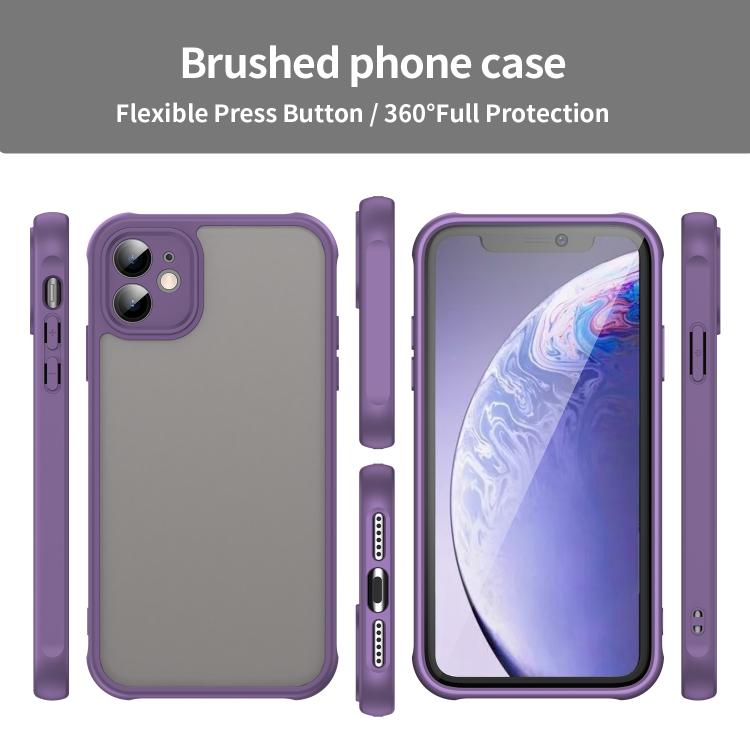 For iPhone 11 Fan Dun Series TPU Hybrid PC Frosted Phone Case