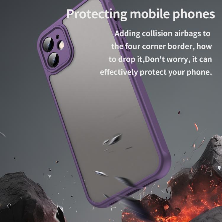 For iPhone 11 Fan Dun Series TPU Hybrid PC Frosted Phone Case